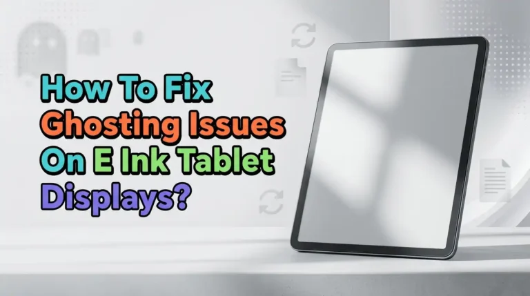 How To Fix Ghosting Issues On E Ink Tablet Displays?