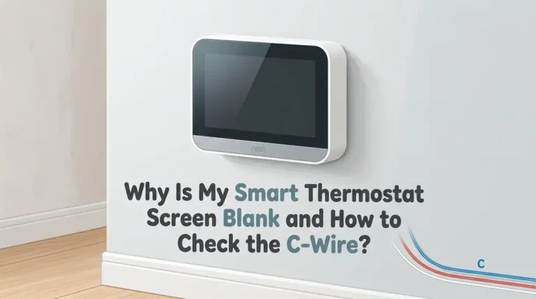 Why Is My Smart Thermostat Screen Blank and How to Check the C-Wire?