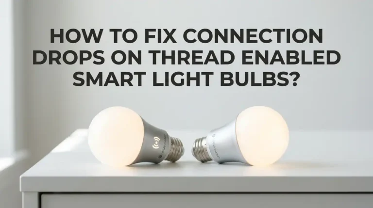 How To Fix Connection Drops On Thread Enabled Smart Light Bulbs?