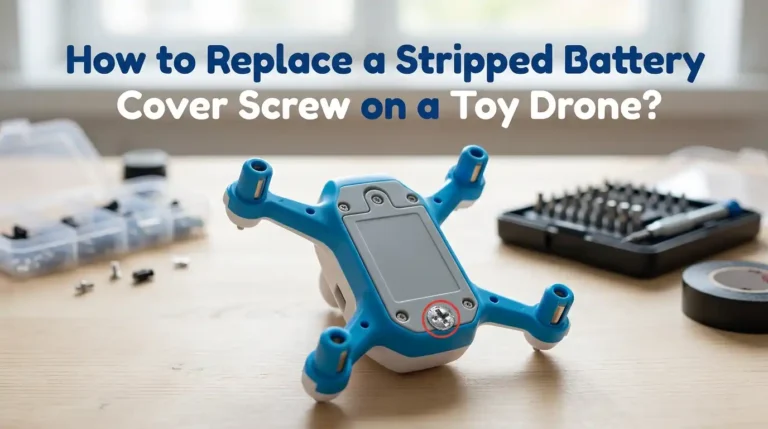 How to Replace a Stripped Battery Cover Screw on a Toy Drone?