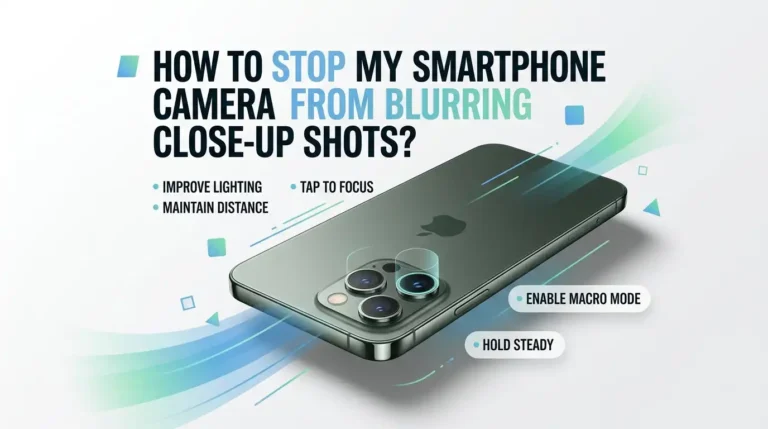 How To Stop My Smartphone Camera From Blurring Close-Up Shots?