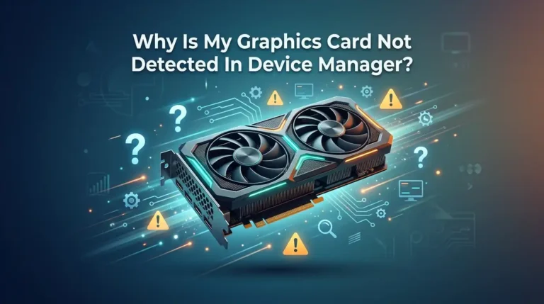 Why Is My Graphics Card Not Detected In Device Manager?