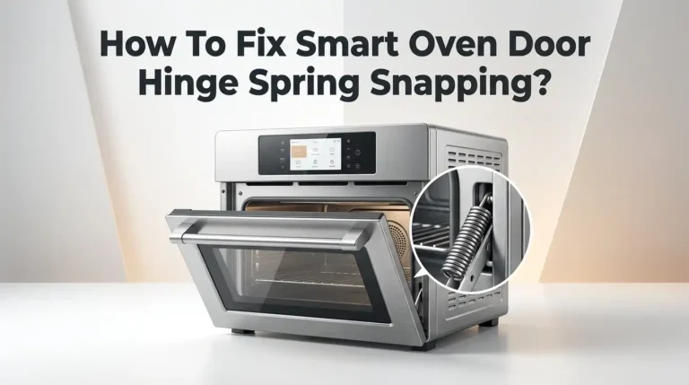 How To Fix Smart Oven Door Hinge Spring Snapping?