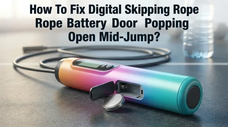 How To Fix Digital Skipping Rope Battery Door Popping Open Mid-Jump?