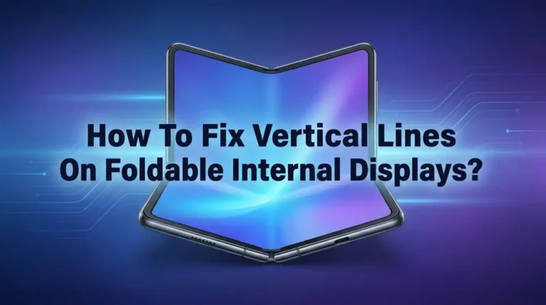 How To Fix Vertical Lines On Foldable Internal Displays?