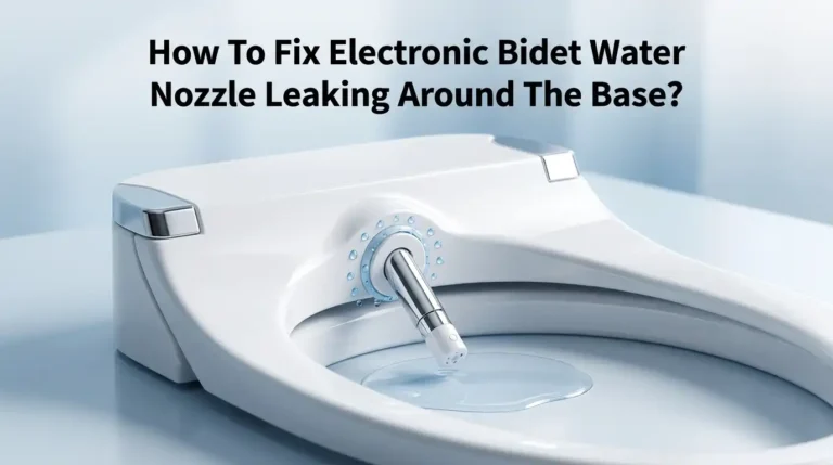 How To Fix Electronic Bidet Water Nozzle Leaking Around The Base?
