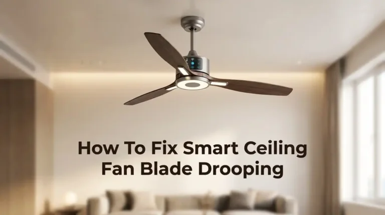 How To Fix Smart Ceiling Fan Blade Drooping?