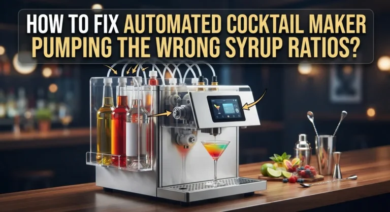 How To Fix Automated Cocktail Maker Pumping The Wrong Syrup Ratios?
