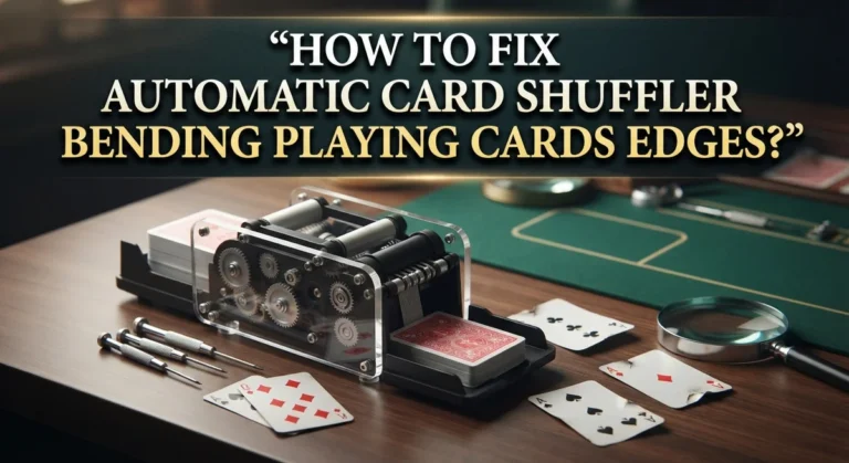 How To Fix Automatic Card Shuffler Bending Playing Cards Edges?