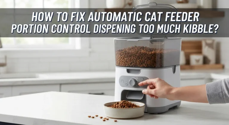 How To Fix Automatic Cat Feeder Portion Control Dispensing Too Much Kibble?
