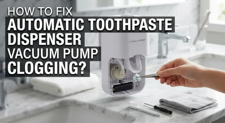 How To Fix Automatic Toothpaste Dispenser Vacuum Pump Clogging?