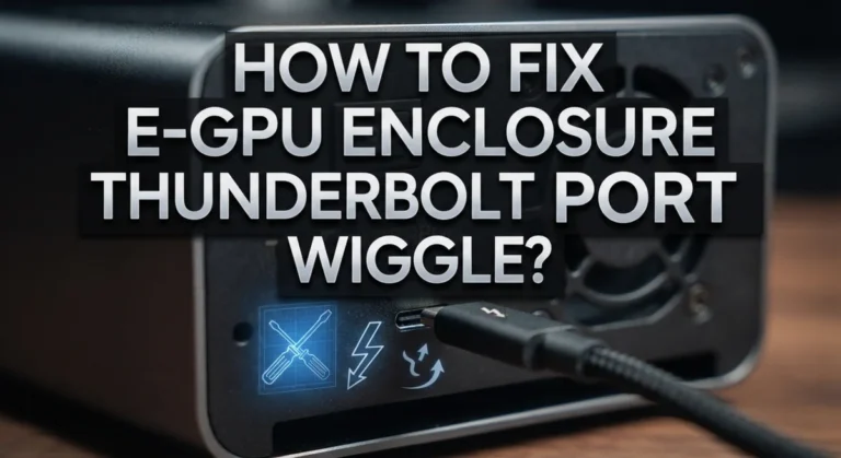 How To Fix E-GPU Enclosure Thunderbolt Port Wiggle?