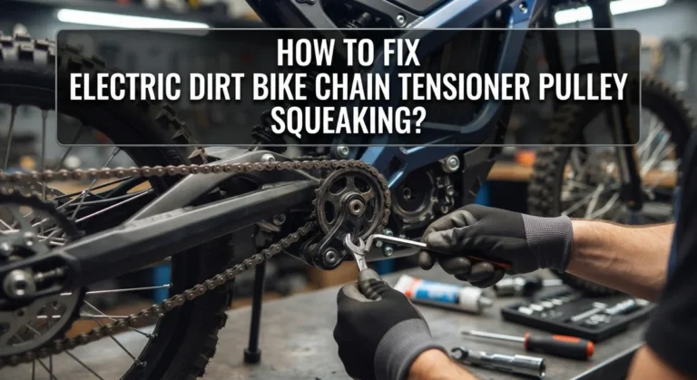 How To Fix Electric Dirt Bike Chain Tensioner Pulley Squeaking?