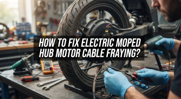 How To Fix Electric Moped Hub Motor Cable Fraying?