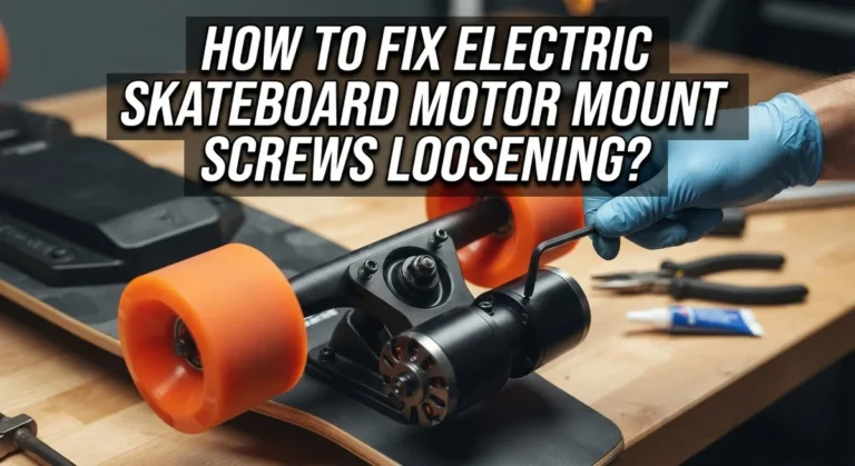 How To Fix Electric Skateboard Motor Mount Screws Loosening?