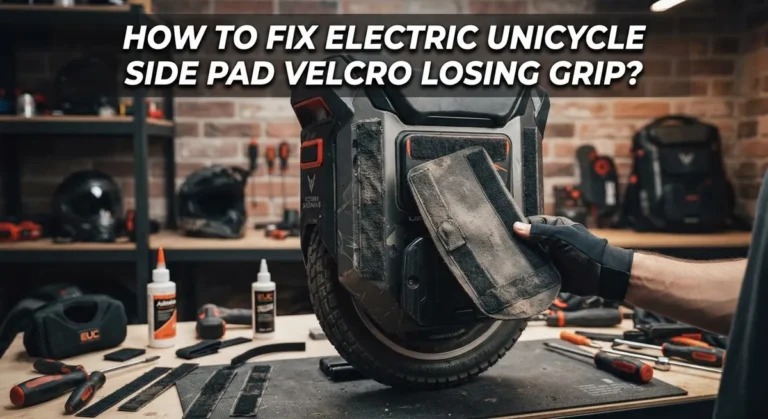 How To Fix Electric Unicycle Side Pad Velcro Losing Grip?