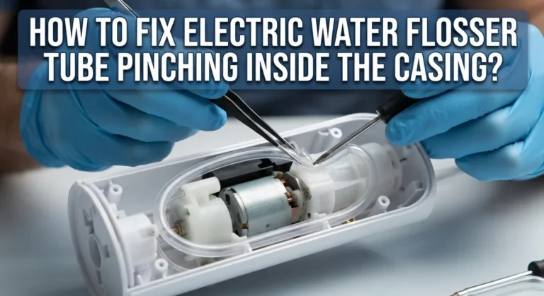 How To Fix Electric Water Flosser Tube Pinching Inside The Casing?