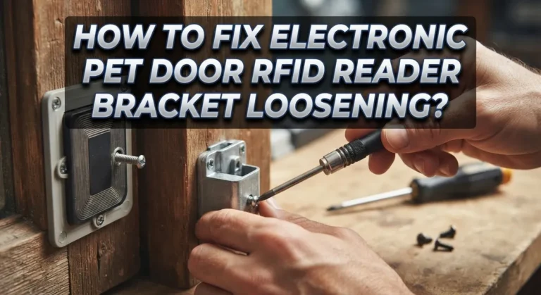 How To Fix Electronic Pet Door RFID Reader Bracket Loosening?