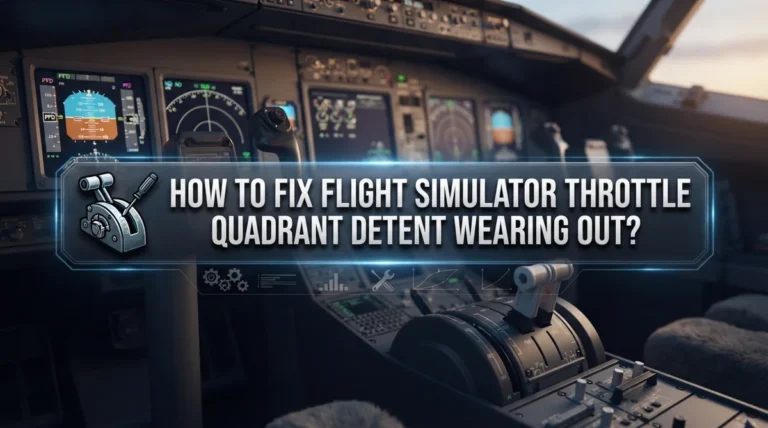How To Fix Flight Simulator Throttle Quadrant Detent Wearing Out?