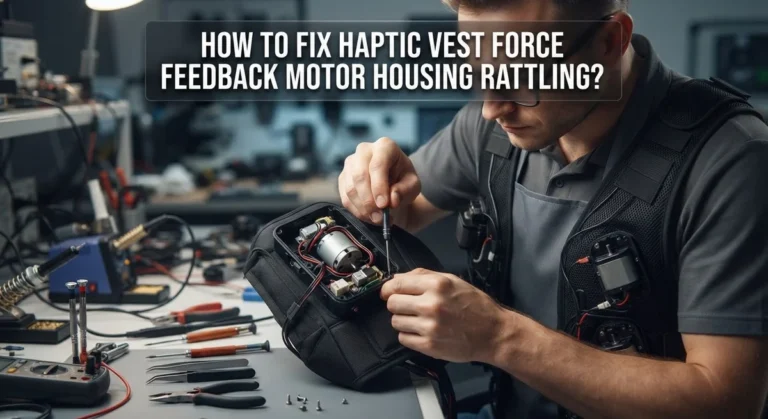 How To Fix Haptic Vest Force Feedback Motor Housing Rattling?