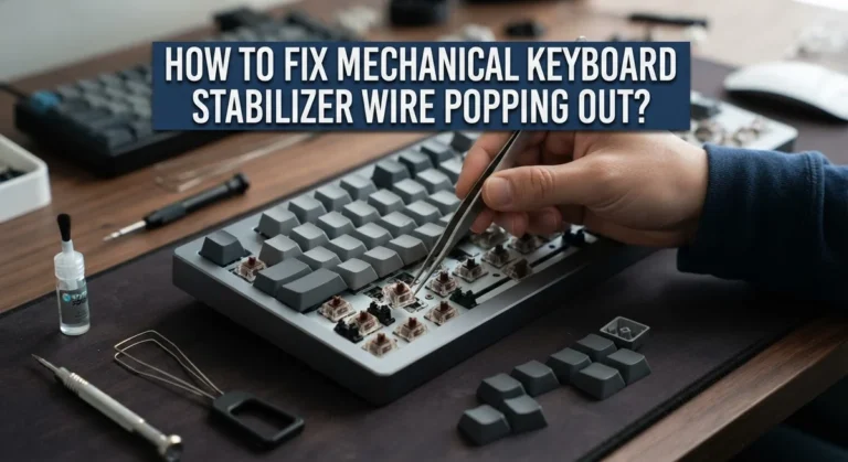 How To Fix Mechanical Keyboard Stabilizer Wire Popping Out?