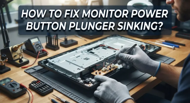 How To Fix Monitor Power Button Plunger Sinking?