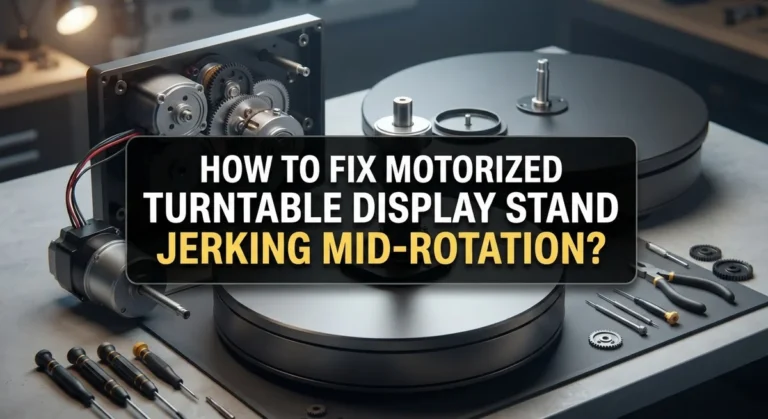 How To Fix Motorized Turntable Display Stand Jerking Mid-Rotation?