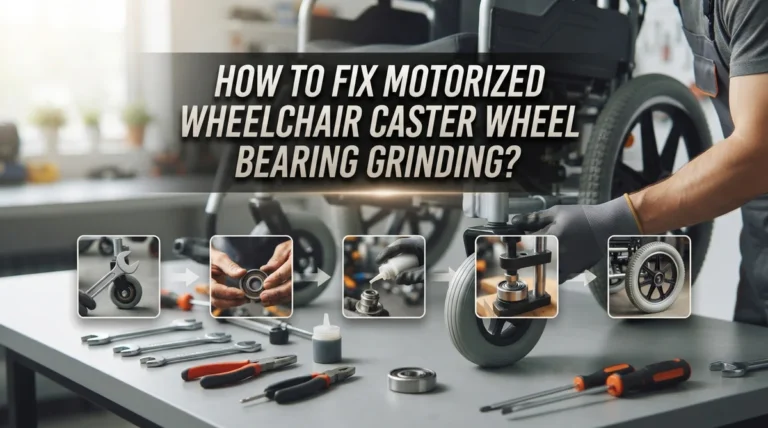 How To Fix Motorized Wheelchair Caster Wheel Bearing Grinding?