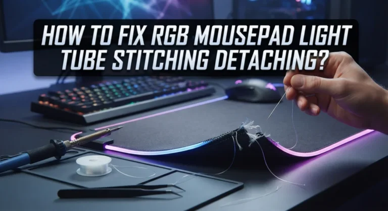 How To Fix RGB Mousepad Light Tube Stitching Detaching?