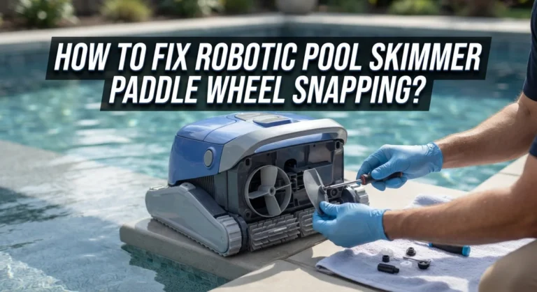 How To Fix Robotic Pool Skimmer Paddle Wheel Snapping?