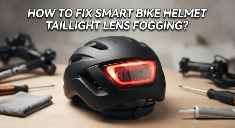 How To Fix Smart Bike Helmet Taillight Lens Fogging?