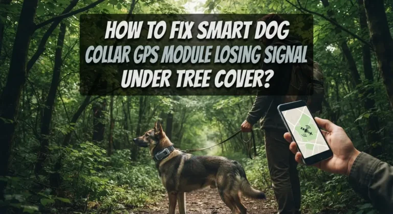How To Fix Smart Dog Collar GPS Module Losing Signal Under Tree Cover?