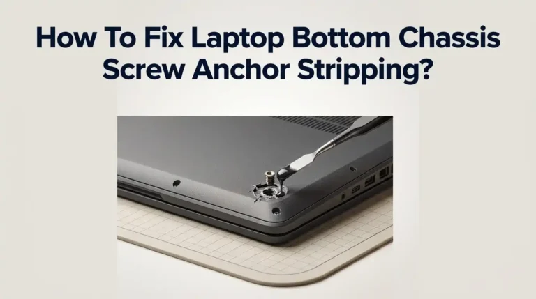 How To Fix Laptop Bottom Chassis Screw Anchor Stripping?
