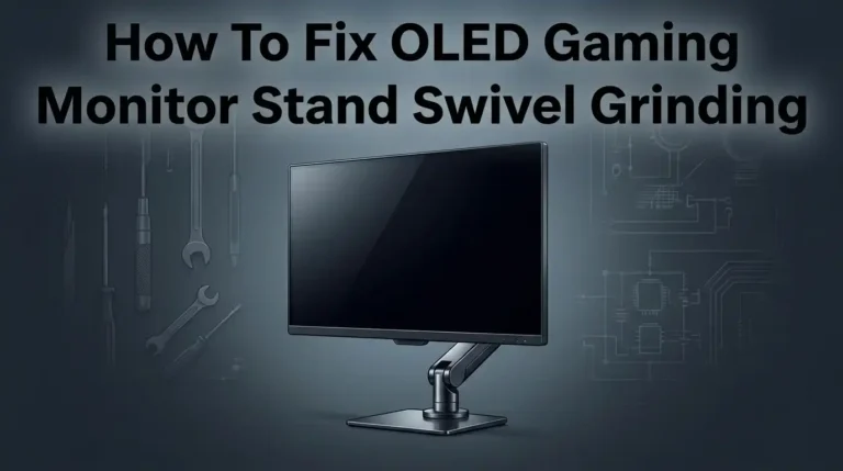 How To Fix OLED Gaming Monitor Stand Swivel Grinding?